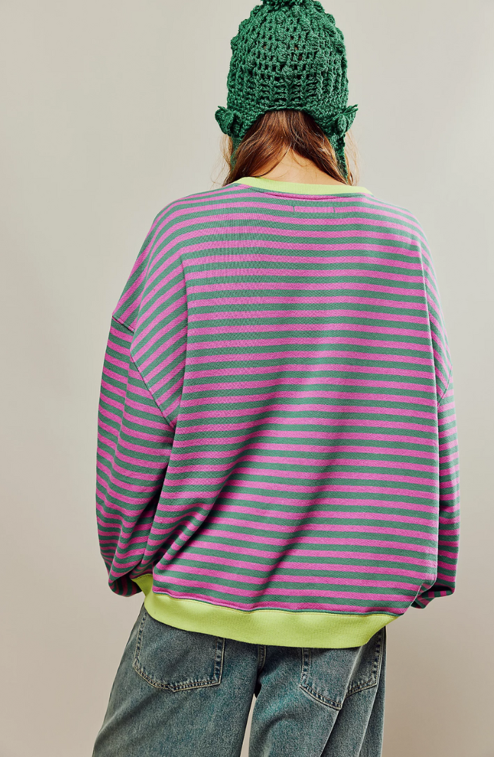 Mana | Striped oversized sweater