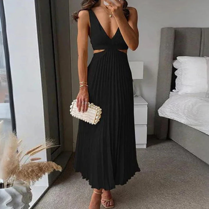 Gabby | Deep V Elegant Dress