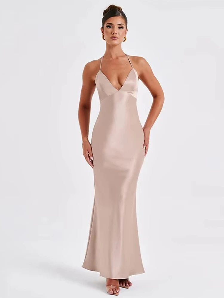 Charlotte | Satin Long Dress