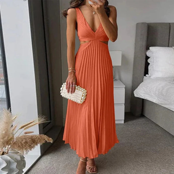 Gabby | Deep V Elegant Dress