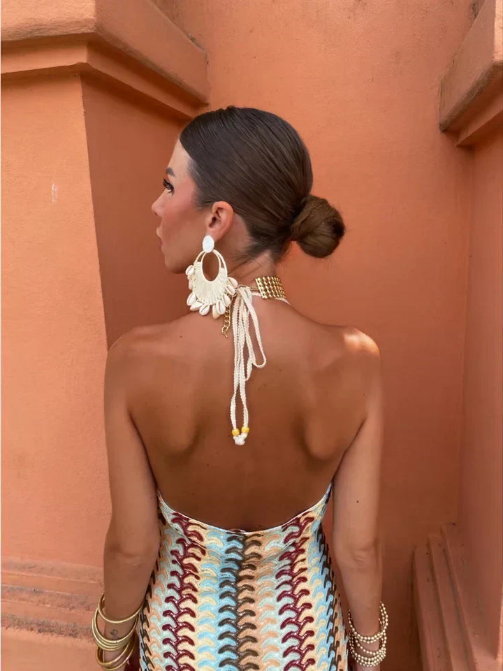 Casaneda | Backless V-Neck Dress