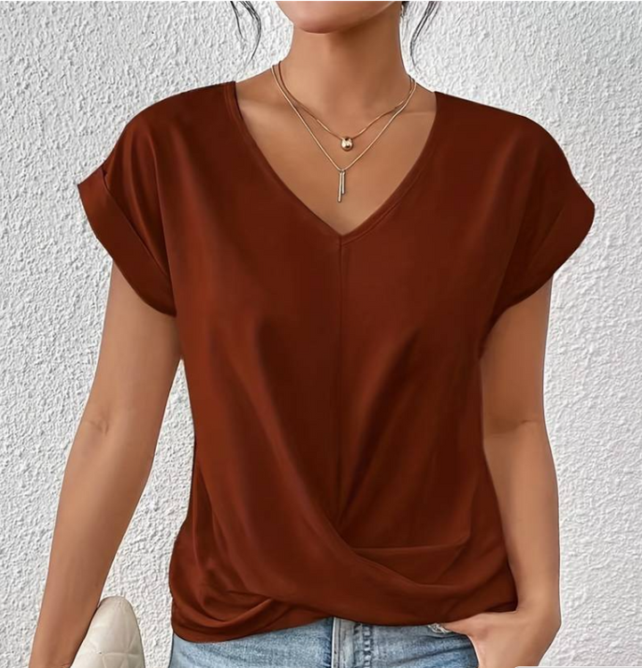 Paula | Elegant V-Neck Shirt