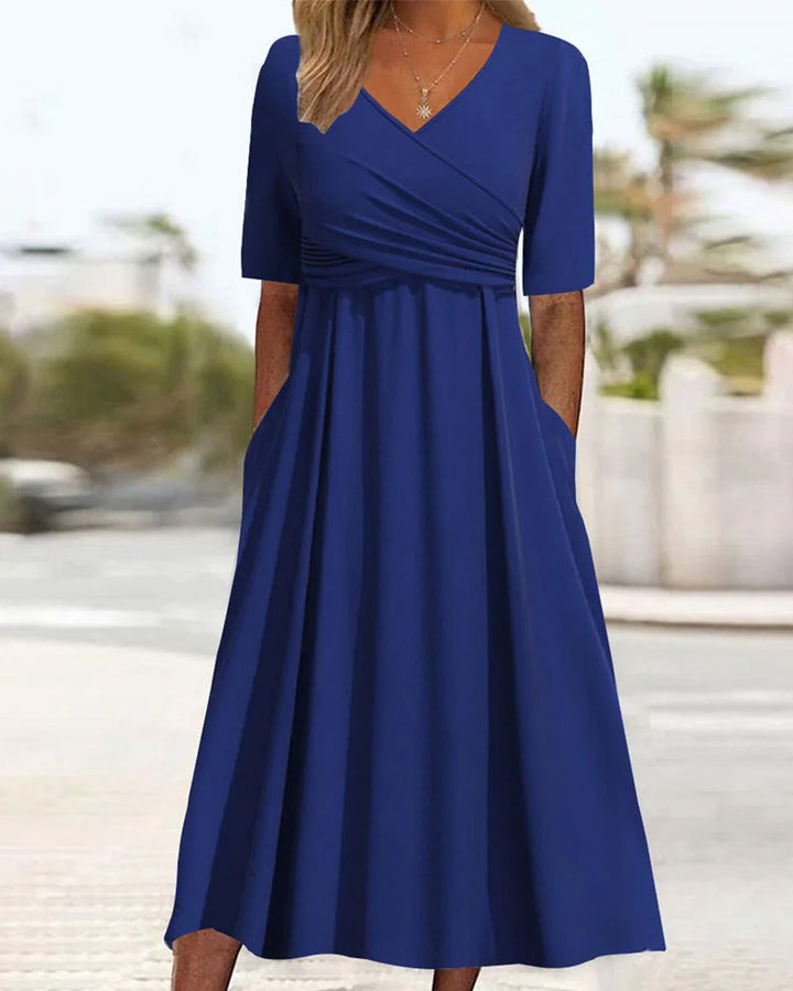 Maria | Graceful V-Neck Dress