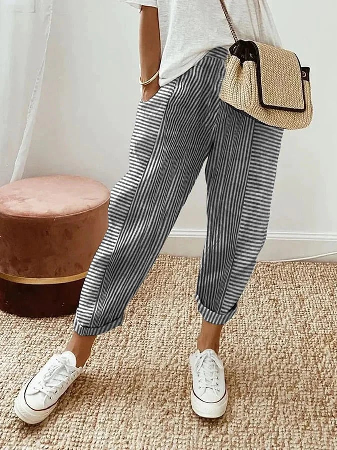 Lore | Striped Cotton Pants