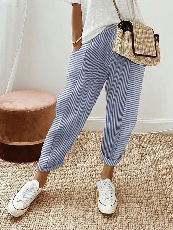 Lore | Striped Cotton Pants