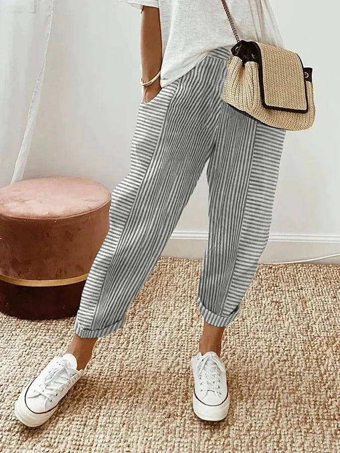 Lore | Striped Cotton Pants