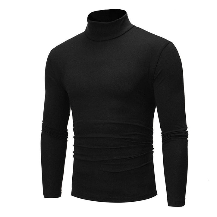 Cotton High-Neck Thermal T-shirt